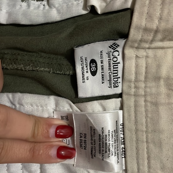 Green columbia shorts - Picture 3 of 4